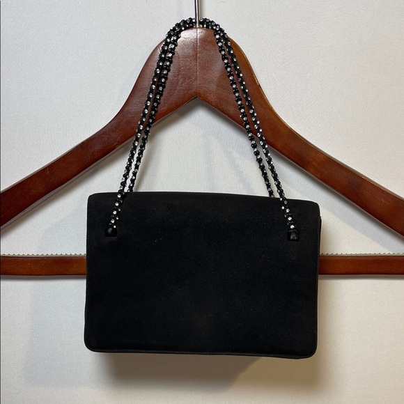 Vintage Judith Leiber suede and crystal bag - Picture 1 of 11